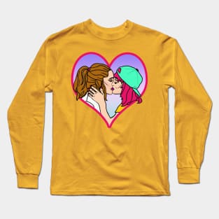 Girls Kissing Girls - POP ART Long Sleeve T-Shirt